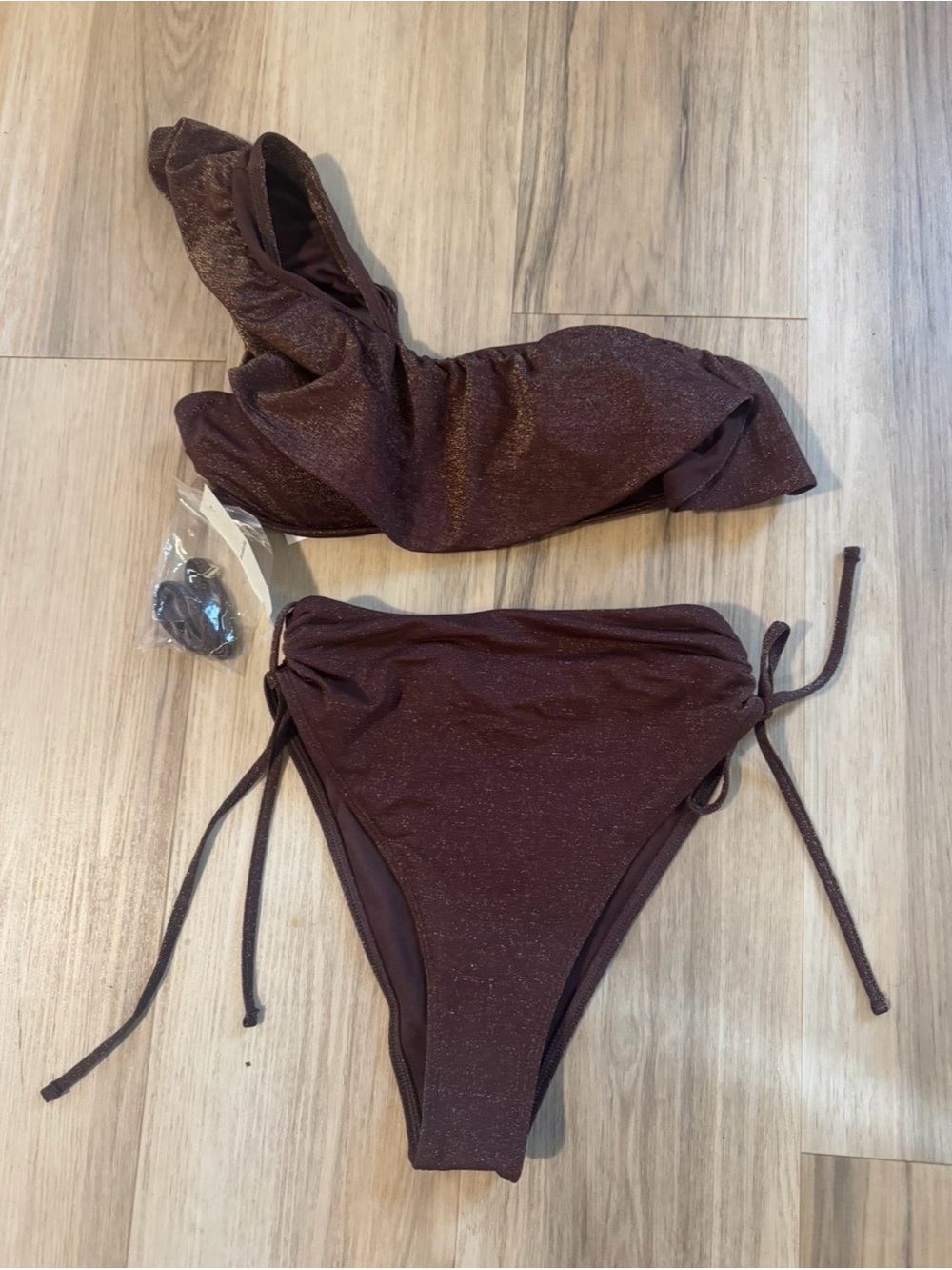 Abercrombie & Fitch Brown Shimmery Bikini Set